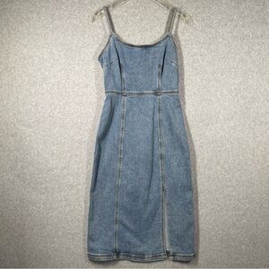 Steve Madden Giselle Dress Blue Denim Size 6 NWT